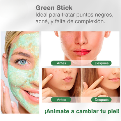 Mascarilla en Stick Purificante Té Verde – Limpia Poros, Calma y Da Brillo Natural