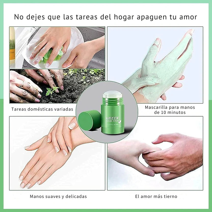 Mascarilla en Stick Purificante Té Verde – Limpia Poros, Calma y Da Brillo Natural