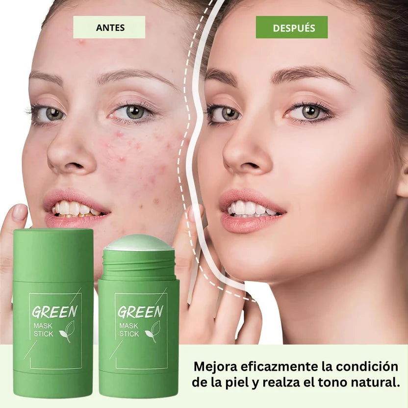 Mascarilla en Stick Purificante Té Verde – Limpia Poros, Calma y Da Brillo Natural
