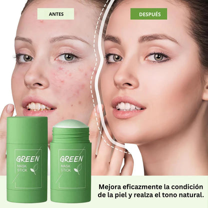 Mascarilla en Stick Purificante Té Verde – Limpia Poros, Calma y Da Brillo Natural